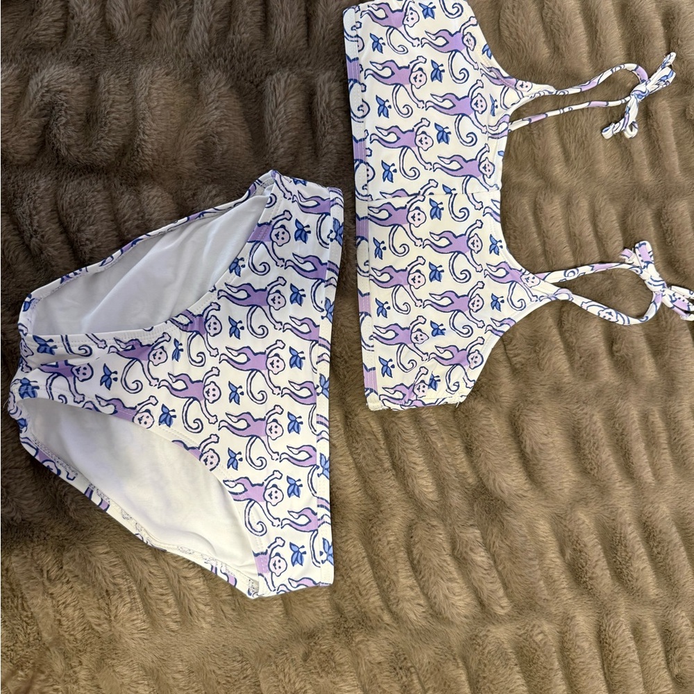 White and Purple Roller Rabbit Bikini